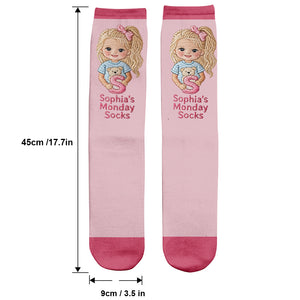 Any Photo Lucky Day Socks - Personalized Kid Socks