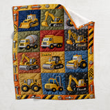 Construction Machines - Personalized Kid Blanket