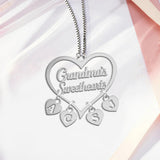 Grandma's Sweethearts - Personalized Grandma Necklace with Charms