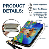 Cute Cow - Personalized Highland Cow Leather Long Wallet