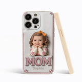 Mother's Day Gift, Custom From Any Photo - Personalized Mother 3D Embossed Leather Phone Case