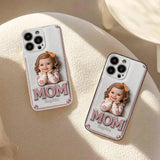 Mother's Day Gift, Custom From Any Photo - Personalized Mother 3D Embossed Leather Phone Case