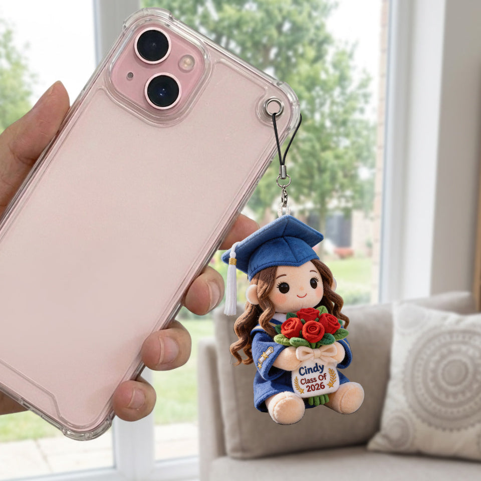 Class Of 2026 - Personalized Graduation Plush Keychain