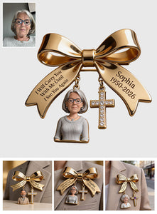 I Will Carry You With Me - Personalized Memorial 3D Embossed Enamel Pin