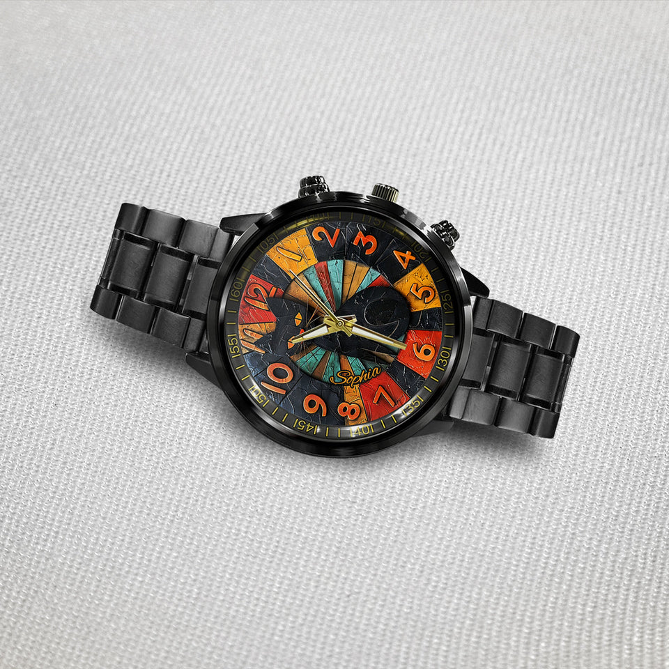 Black Cat - Personalized Black Cat Hand Watch