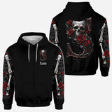 Rose & Skull - Personalized Skull All Over Shirt