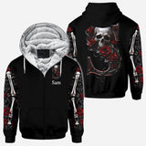 Rose & Skull - Personalized Skull All Over Shirt