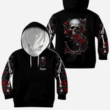 Rose & Skull - Personalized Skull All Over Shirt