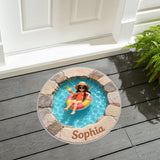 Summer Vibes - Personalized Kid Non-Slip Tufted Rug