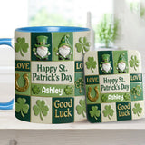 Happy St. Patrick's Day - Personalized Irish Accent Mug & Coaster