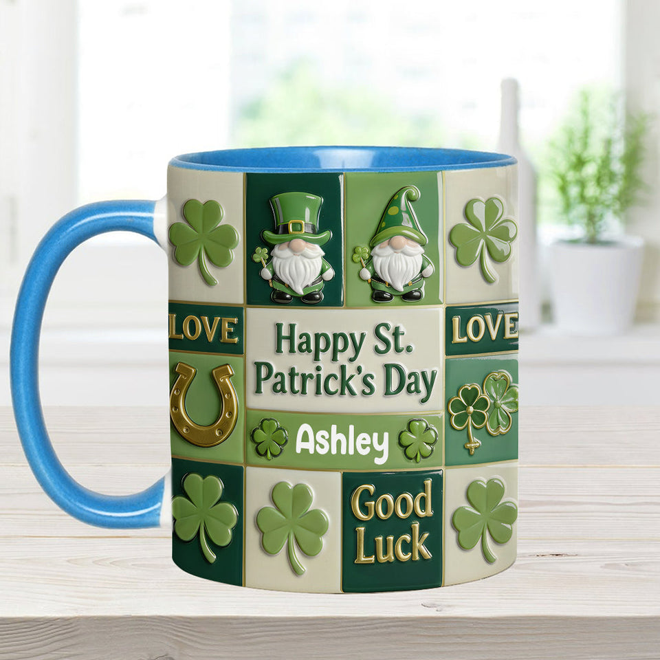 Happy St. Patrick's Day - Personalized Irish Accent Mug & Coaster