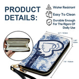 First Mom Now Grandma - Personalized Grandma Leather Long Wallet