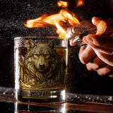 Cool Wolf - Personalized Wolf Whiskey Glass