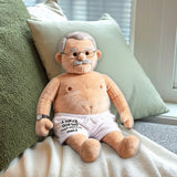 Funny Dad Bod - Personalized Father Premium Faux Fur Pillow