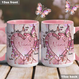 Blessed To Be Called Nana Mama Gigi Grandma - Personalized Grandma Set Accent Mug with Acrylic Stirrers