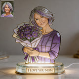 I Love You - Personalized Mother Acrylic LED Night Light