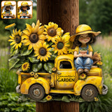 And Into The Garden I Go To Lose My Mind - Personalized Gardening Cut Metal Sign