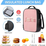 Kid Backpack, Lunch Bag, Pencil Case - Personalized Kid Back-To-School Combo & Plush Brooch