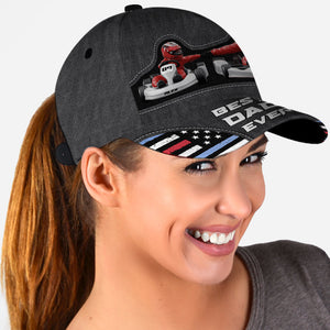 Kart Racing Loving Dad & Kid - Personalized Father Classic Cap