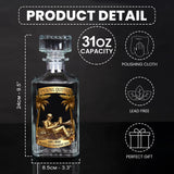 Appreciation, Retirement Gift For Coworkers, Work Friends, Colleagues - Personalized Retired Whiskey Decanter Set