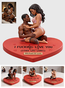 I F*cking Love You - Personalized Spicy Couple Premium 3D Figurine