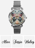 Beautiful Butterfly - Personalized Butterfly Women Hand Watch