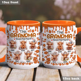 This Grandma Loves Her Herd - Personalized Grandma Accent Mug