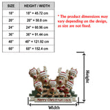 Cute Reindeer Holiday - Personalized Family Non-Slip Tufted Rug