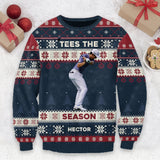 Christmas Golf - Personalized Golf Ugly Sweater