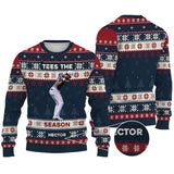 Christmas Golf - Personalized Golf Ugly Sweater