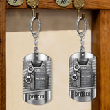 Serve And Protect - Personalized Police Officer Stainless Steel Keychain