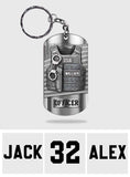 Serve And Protect - Personalized Police Officer Stainless Steel Keychain