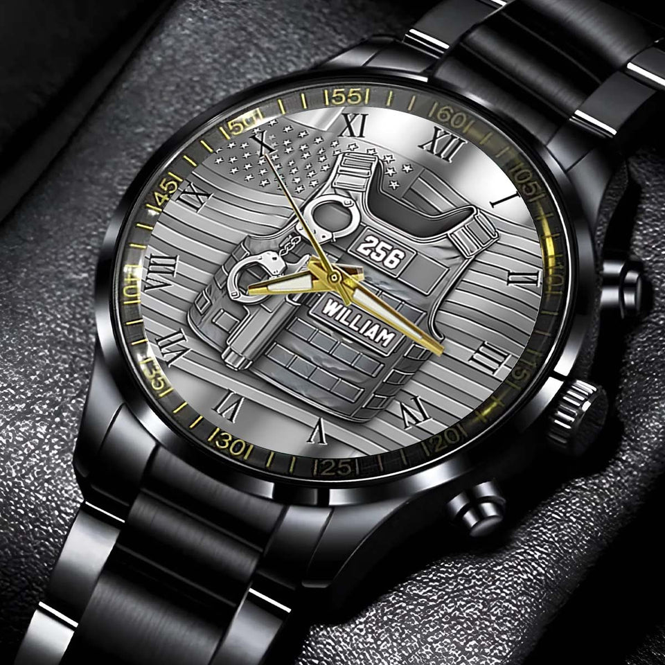Serve And Protect - Personalized Police Officer Hand Watch