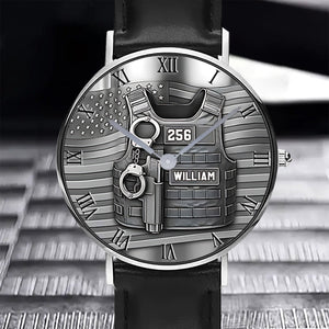 Serve And Protect - Personalized Police Officer Hand Watch