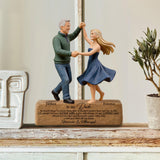 I Love You With All My Heart - Personalized Father Custom Shaped Wood Plaque