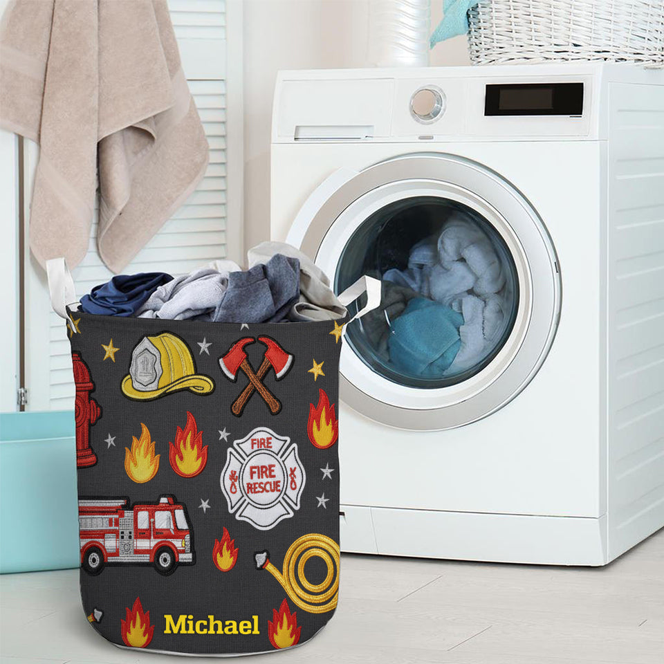 Smoke Fades, Courage Stays - Personalized Firefighter Storage Basket