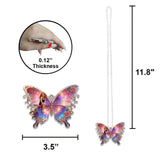 Self-love Gift, Butterfly Flower - Personalized Butterfly Car Ornament
