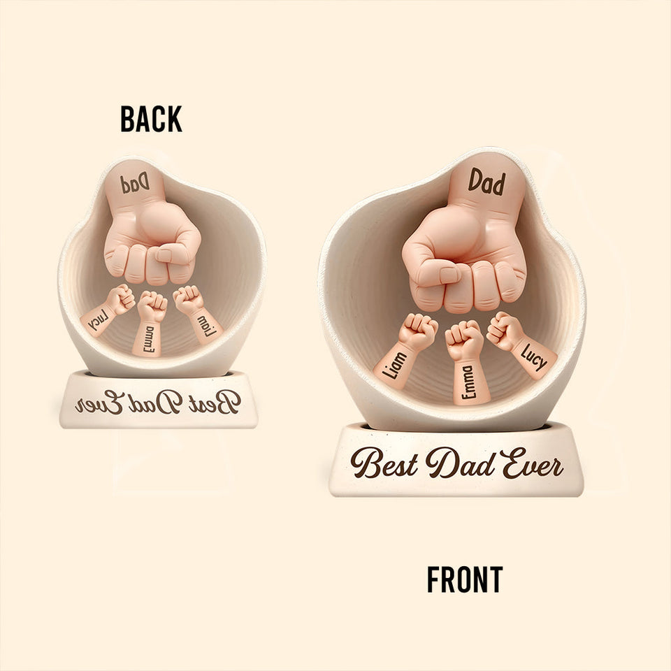 Best Dad Ever - Personalized Father Custom Shaped Acrylic Plaque