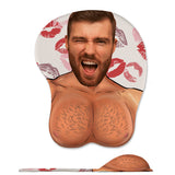 Any Photo Funny Face & Naughty - Personalized Couple 3D Mouse Pad