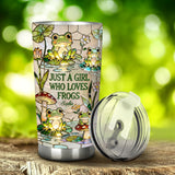 Just A Girl Who Loves Frogs - Personalized Frog Tumbler