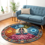 Meditation - Personalized Yoga Round Rug