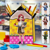 Best Teacher Ever - Personalized Teacher Wooden Pen Holder