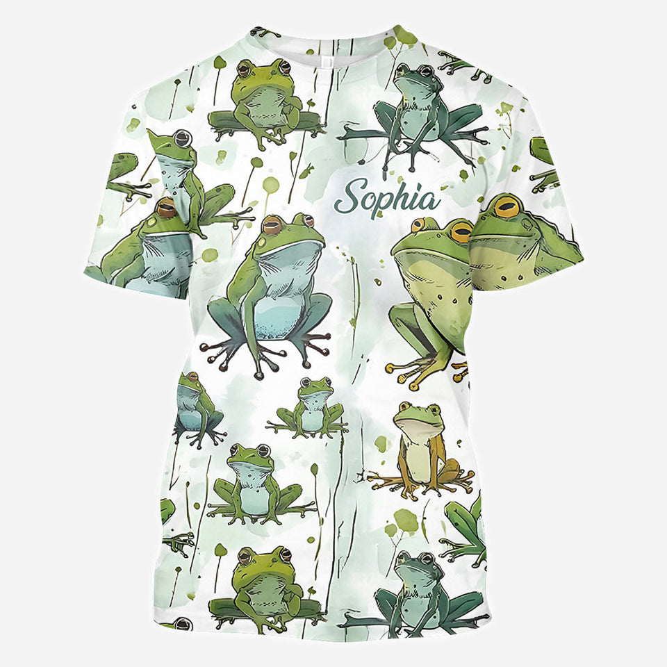 Love Frogs - Personalized Frog All Over Shirt