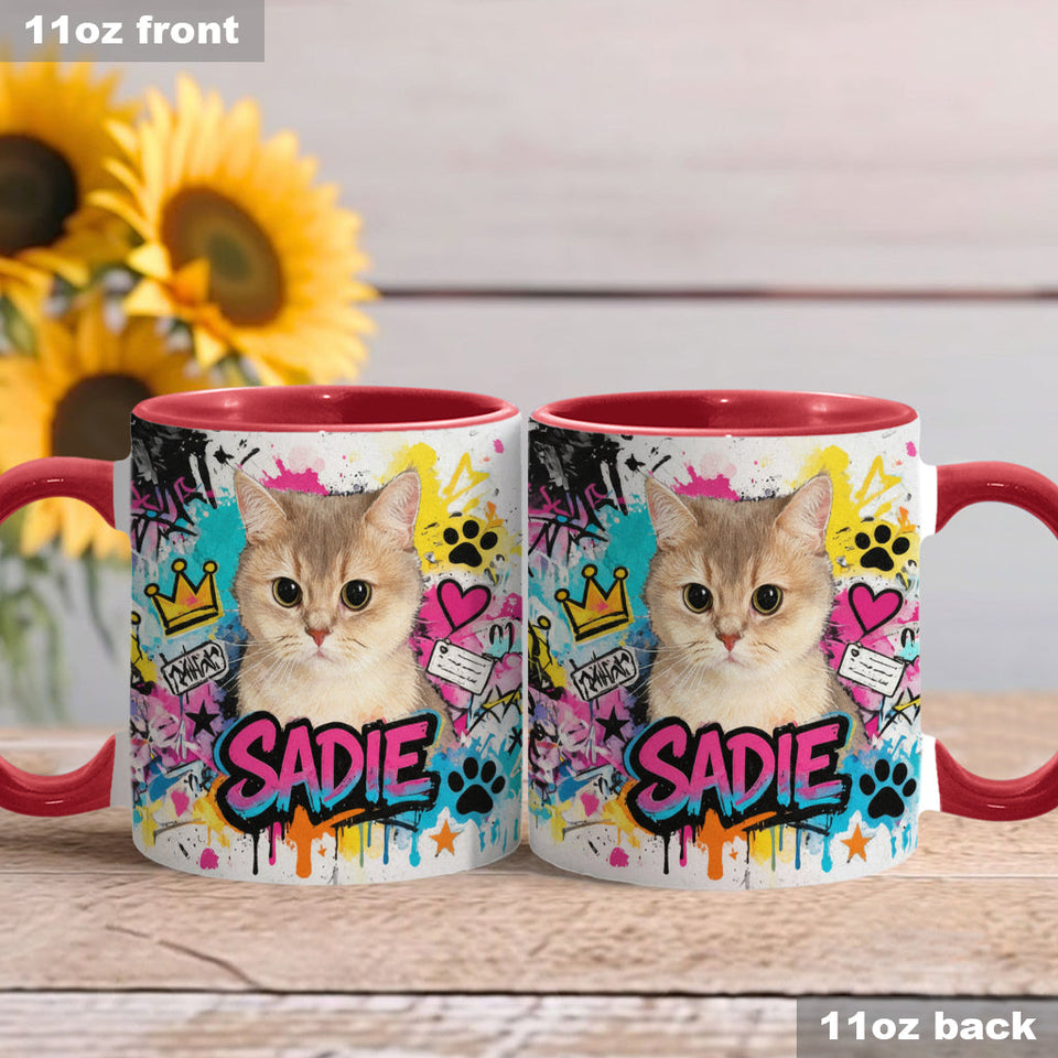 Custom Any Pet Photo - Personalized Dog Accent Mug