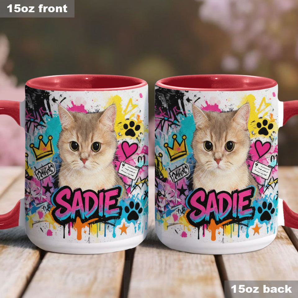 Custom Any Pet Photo - Personalized Dog Accent Mug