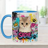 Custom Any Pet Photo - Personalized Dog Accent Mug