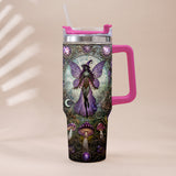 Beautiful Witch - Personalized Witch Tumbler With Plush Charm