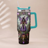 Beautiful Witch - Personalized Witch Tumbler With Plush Charm