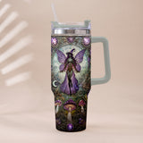 Beautiful Witch - Personalized Witch Tumbler With Plush Charm