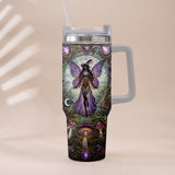 Beautiful Witch - Personalized Witch Tumbler With Plush Charm